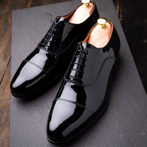 best patent leather tuxedo shoes.